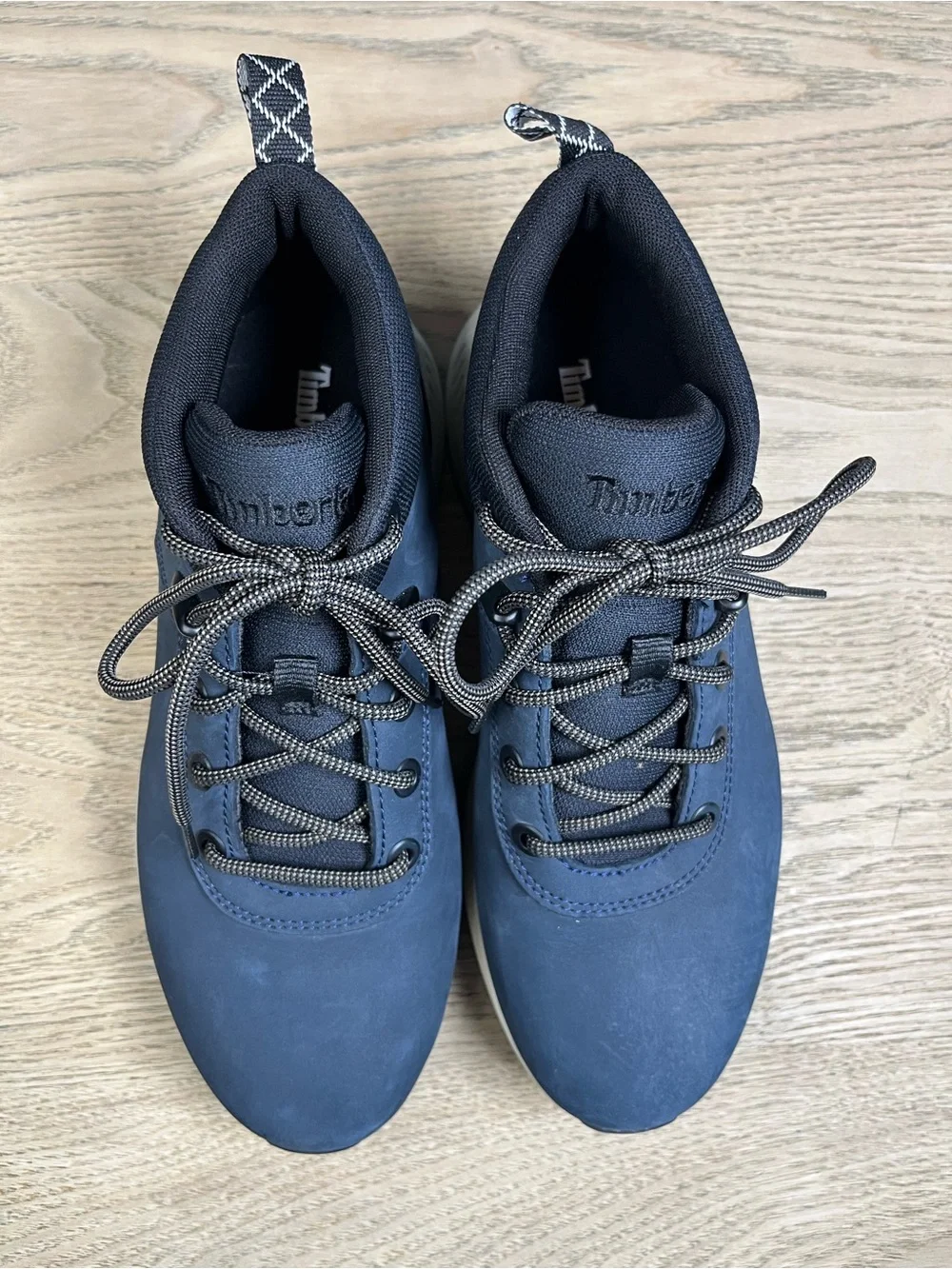 Timberland Men's Sprint Basic Lace Up Mid Top Sneakers Hiking Boot Navy Size 7